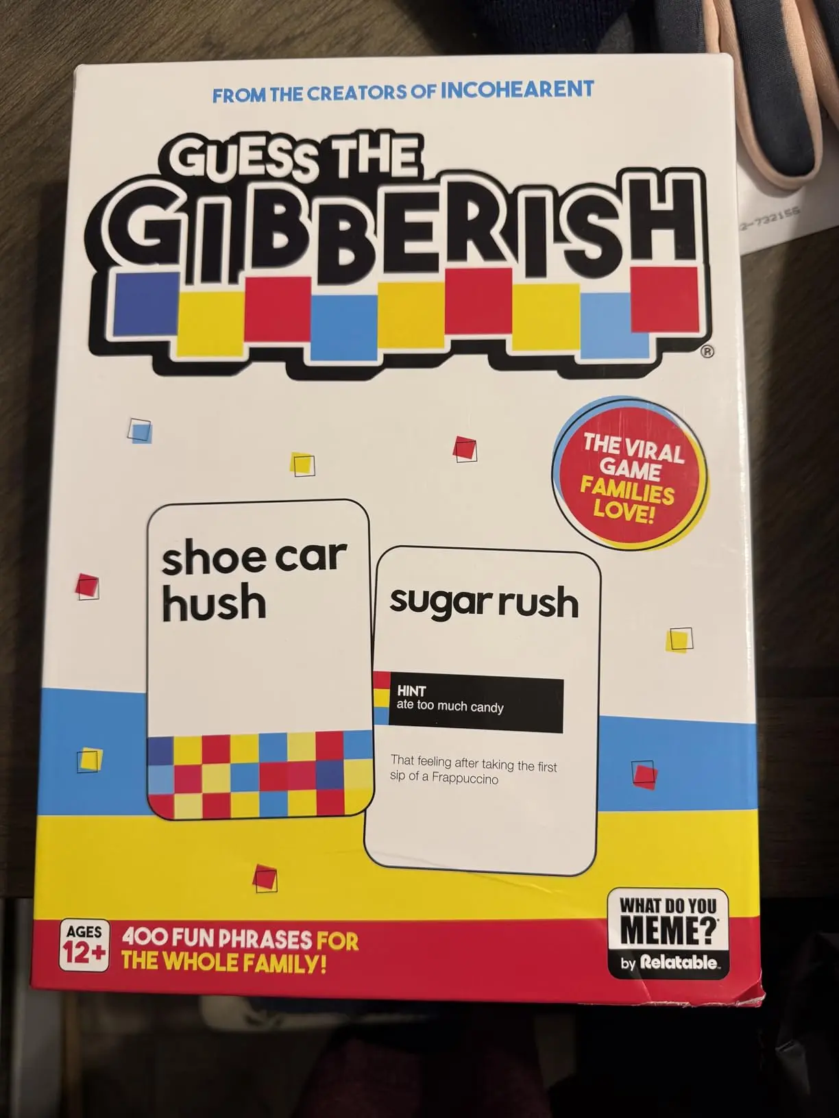 Incohearent by Relatable – Guess the Gibberish Party Game for Adults, Funny Card Game Activity for Groups, Bachelorette Party Favorite, Summer Fun for Game Night, Travel-Friendly with 300 Cards