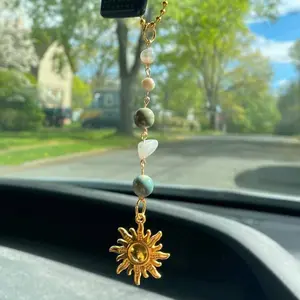 Crystal Car Hanging Ornament – Sun Catcher Stone Pendant, Home Decor & Christmas Gift