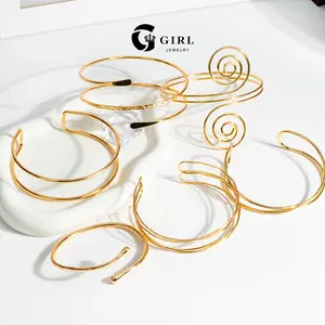 GGIRL Trendy Spiral-Twist Adjustable Open-End Bracelet | Eye-Catching Stackable Bracelet | Available In Two Colors | Unisex Design | A Versatile Accessory That Complements Any Style | The Ultimate Stackable Accessory To Effortlessly Elevate Your Look