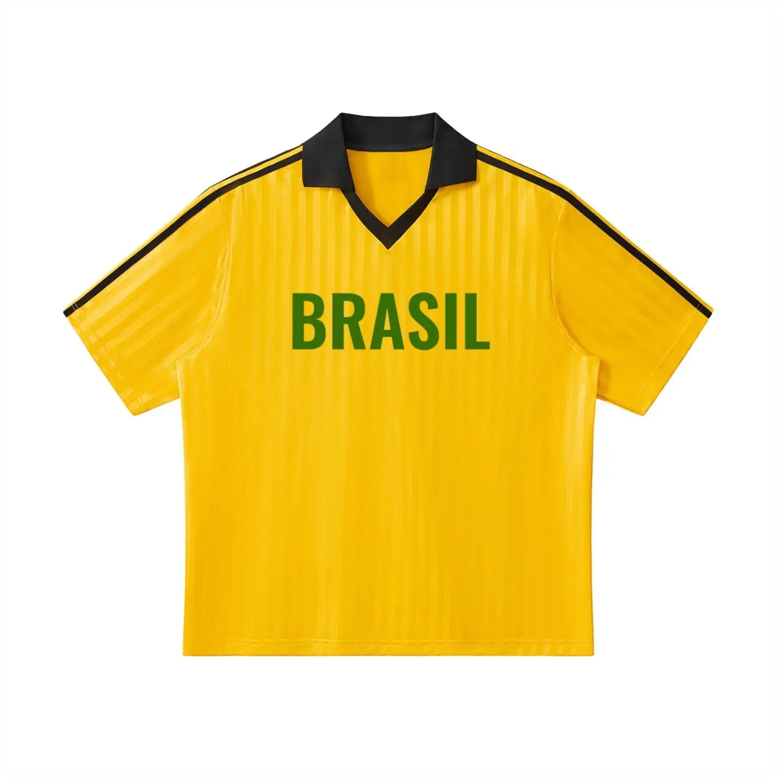 Vintage Brasil Soccer Jersey – Retro Brazilian Football Shirt, Y2K Oversized Jersey Tee, Breathable Mesh Sportswear, Classic Soccer Fan Shirt, Streetwear, Match Day & Casual Summer Wear
