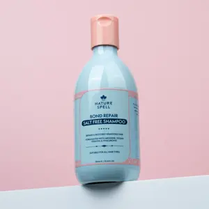 Bond Repair Sulphate Free Shampoo 300ml - Vegan Keratin for Damaged and Coloured Hair - Cleanses and Strengthens Hair Fibres by Nature Spell