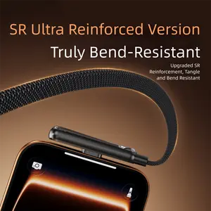 240W Fast Charging Durable Long Lasting Invisible Stand Type-C Charger Cable  Charging  for iPhone 15-17 Series Huawei Samsung 240WType-CiPhone 15-17