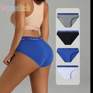 4 Pack New Low Rise Color Block Sports Underwear for Women, Tummy Control Butt Lifting High Stretch Briefs, Stylish Fashion Daily Panties with Soft Breathable Moisture-Wicking Fabric, Comfortable All-Day Wear for Fitness, Workout, Casual Outfits & Everyda
