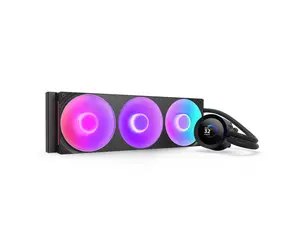 NZXT KRAKEN PLUS RGB 360 MM BLACK AIO LIQUID COOLER WITH 1.54" LCD & RGB CORE SINGLE FRAME FAN