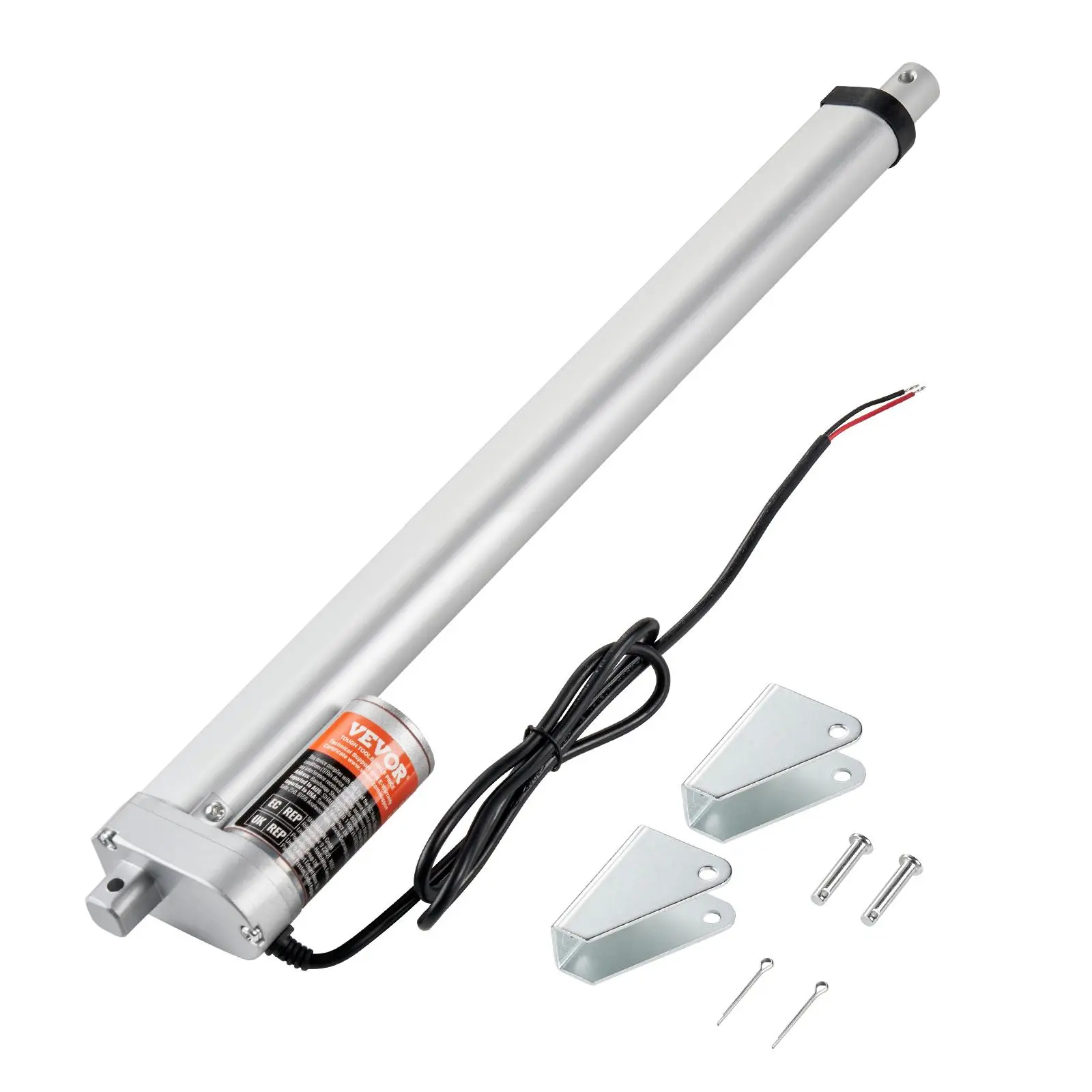 【DealsForYouDays】【fathersdaygift】VEVOR Linear Actuator 12V, 16 Inch High Load 330lbs/1500N Linear Actuator, 0.19"/s Linear Motion Actuator with Mounting Bracket and IP54 Protection