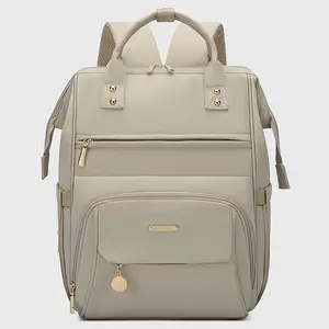 Elegant Maternity Bag, Large Capacity Baby Backpack, Waterproof Diaper Changing Bag, Multi-Functional Pockets, Dry-Wet Separation Design
