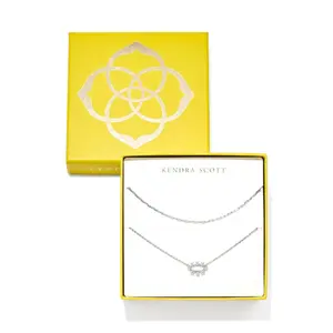 Kendra Scott Emma Crystal Framed Necklace Gift Set 2pc - Gold