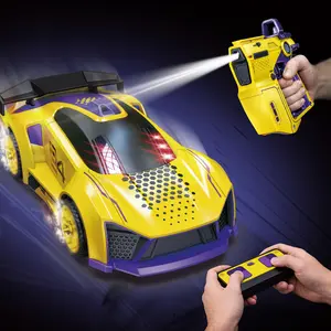 2-Player Interactive Racing Game Car, RC Car Toy with LED Lights, Fun Challenge Game,Racing Car Toy with LED Lights, 2 Controllers, Fun Game，Boys and Girls, Gift Idea, Party Toy, Family Fun