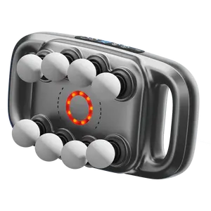 8-Head Massage Gun with 30 Levels & 3Modes Deep Tissue Percussion Massager forBack Shoulders Legs and Foot Pain Relief QuietMuscle Massage Gun with Red Light Therapy Adjustable Daily Use