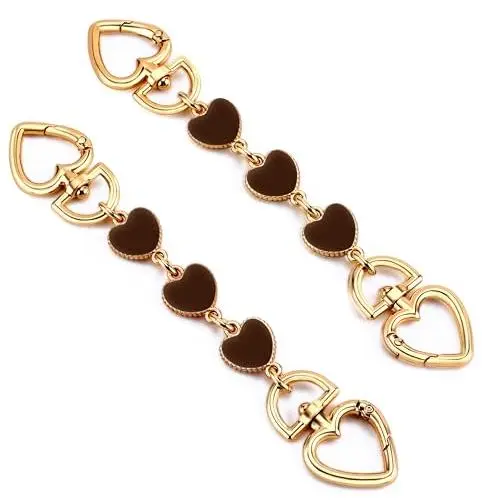 Be 2pcs Heart Brown