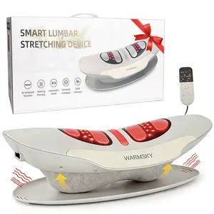 Spinal Decompression Massager with Soothing Warm Therapy & Air Traction – Smart Lower Back Device for Sciatica Support, Lumbar Pressure & Stiffness Relief – Thoughtful Gift for Parents