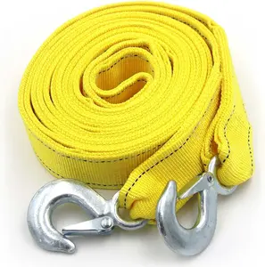 Nylon Tow Strap with Hooks 2” x 20ft  Car Vehicle Heavy Duty Recovery Rope 20,000 lbs Capacity Tow Rope