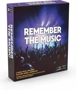 REMEMBER THE MUSIC – All Time Edition Music Trivia Party Game, 350 Artist & Song Cards with QR Audio Clues, Fun Family & Adult Board Game for Game Night, 2–6 Players, Playable with Spotify
