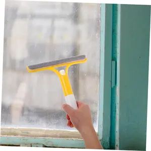 2026 New 3-in-1 Window Cleaning Tool with Spray Function – Squeegee, Scraper & Brush for Shower Glass, Windows, Mirrors & Doors