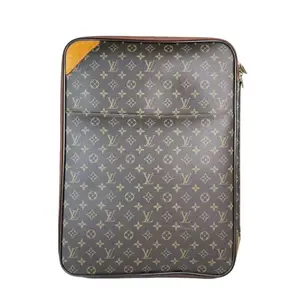 Pre-owned Louis Vuitton Leather Luggage Monogram Canvas Pegase Luggage