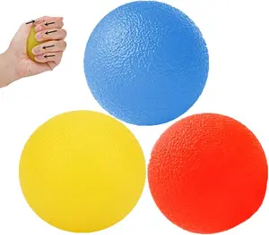 3 Resistance Levels Hand Exercise Balls Grip Strength Trainer Arthritis Therapy Stress Relief Rehabilitation Gym Office Home Workouts