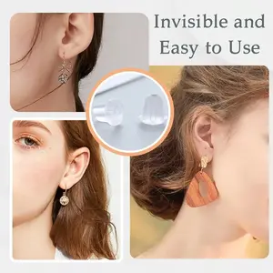 Hypoallergenic Silicone Earring Backs 100-Pack - Ultra Soft Invisible Stoppers For Sensitive Ears, Comfort Fit Replacement Earring Backs For Daily Jewelry Care & Salon Use