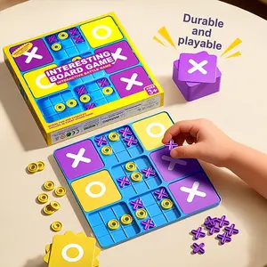 Nine-Square Board Game, Fun Tic-Tac-Toe Family Interactive Educational Desktop Toy, Tabletop Games, Board Game Blocks, Xo Sudoku Board, Develops Thinking Skills, Christmas Gift