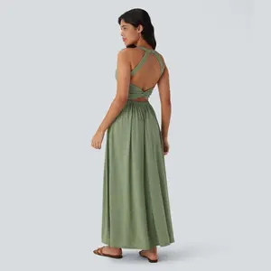 Halara Pocket Flowy Maxi Dress
