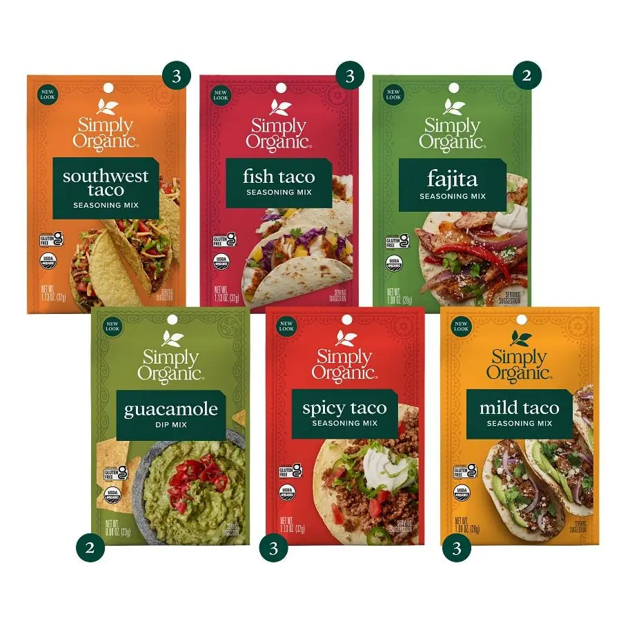 Simply Organic Easy Taco Tuesday Dinner Set Simply Organic Easy Taco Tuesday Dinner Set