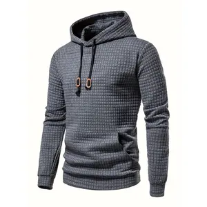 NewBdhjydb Spring and Autumn Men's Casual Sweatshirt Fashion Plaid Hoodie