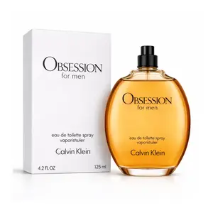 Calvin Klein Obsession for Men Eau de Toilette 4.2 oz Tester (NO CAP) | Warm Spicy Fragrance