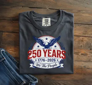 Comfort Colors®250th America Anniversary Shirt,US 250 Years shirt, We The People Shirt, Vintage Independence Day,Patriotic Tee with USA Flag