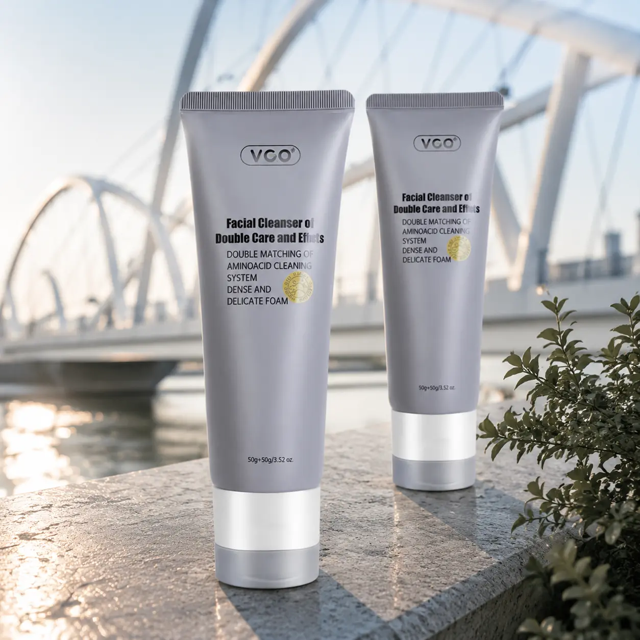VGO Facial Cleanser - Gentle, Easy Everyday Face Wash for Dirt Removal, Fresh & Comfortable Feel After Every Wash, Ideal for Anyone Wanting a Basic Facial Cleanser, 24 Months, Cream, Anyone Who Wants Basic Facial Cleanser