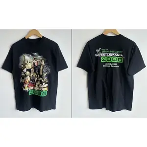 [SALE UP TO 45%]Vintage Wrestlemania 2000 Only The Strong Will Survive WWE T-shirt Reprint  , Graphic Tee, Gift For Him, Gift For Fan, Gift For All