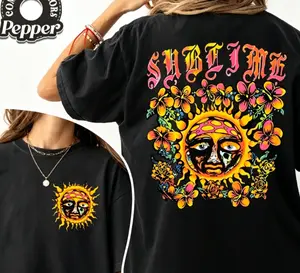 Vintage Sublime Sun Band Aesthetic Boho 80s Comfort Color T-Shirt, Unisex Cotton Crewneck Sweatshirt Hoodie, Aesthetic Womenswear, Perfect Fit, Ultimate Comfort Fabric Loose