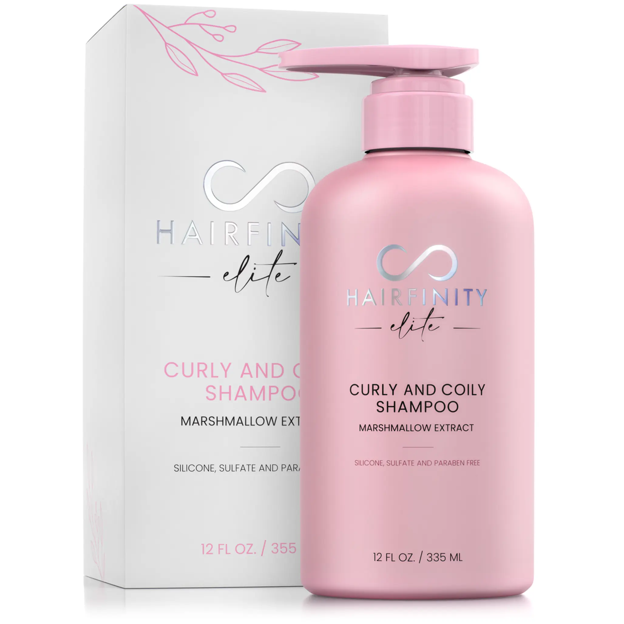 Curly & Coily Shampoo with Marshmallow, Burdock Root, and Aloe Vera – Customizable Formula for Ultimate Hair Health & Frizz Control