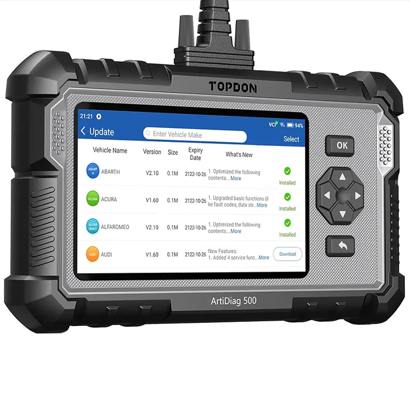 [SummerSale]TOPDON AD500 OBD2 Scanner - 5-Inch Display Portable Automotive Scan Tool, Multilingual Car Code Reader for Father's Day Gifts, Fathers Day