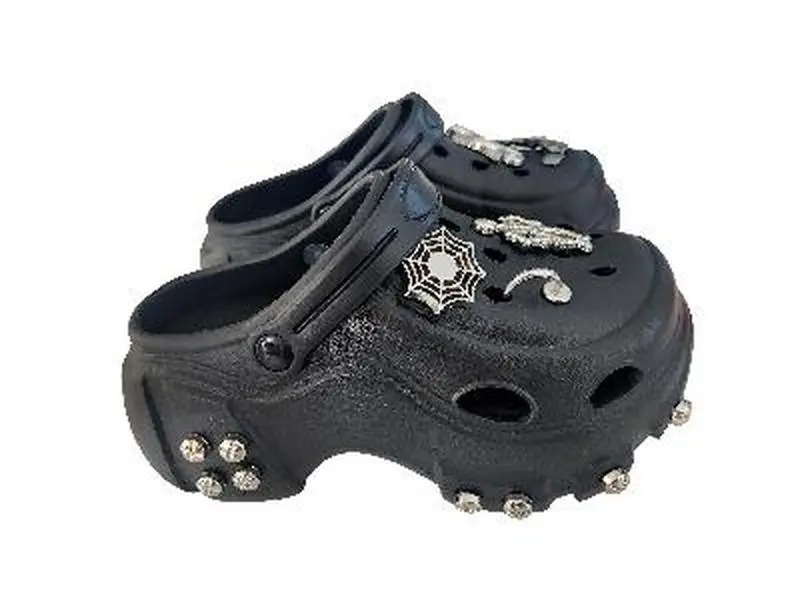 MINISO Trendy Punk Phantom Series Thick Soled Adult Sandals Trendy Street Y2K Girly Stylish Lightweight Studded Shoes Breathable Slip-On Slippers for Casual Everyday Wear Beach Holiday Travel Comfort Gift for Her Girls