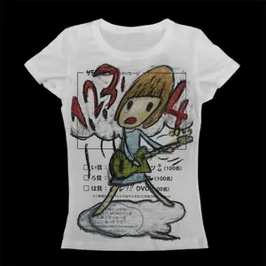Y2K Korean Popular Emo Summer Baby Tee Streetwear Gothic Harajuku Graphic Print Tshirt Women Vintage Crop Top Casual Crewneck Round Neck Shortsleeve Womenswear