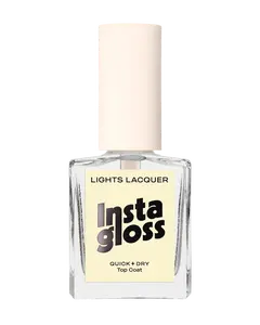 Instagloss Quick-Dry Top Coat - Our Fastest-Drying Top Coat. Delivers a juicy, glassy, plumped-up finish in seconds. Vegan & Cruelty Free