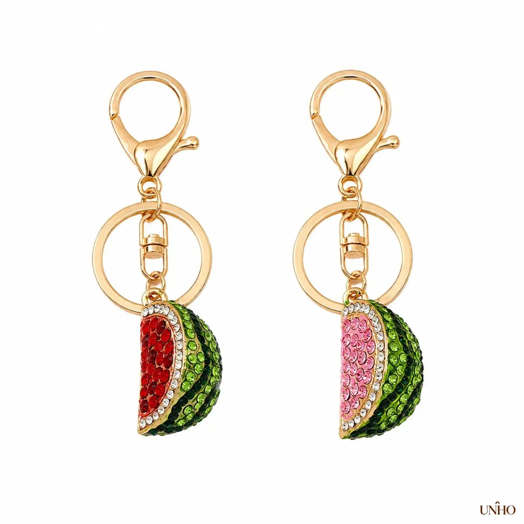 Y2K Watermelon Alloy Key Ring Bag Charm, Durable Summer Fruit Pendant, Versatile Decor Accessory For Handbags Backpacks And Daily Car Keys Fashion Styling