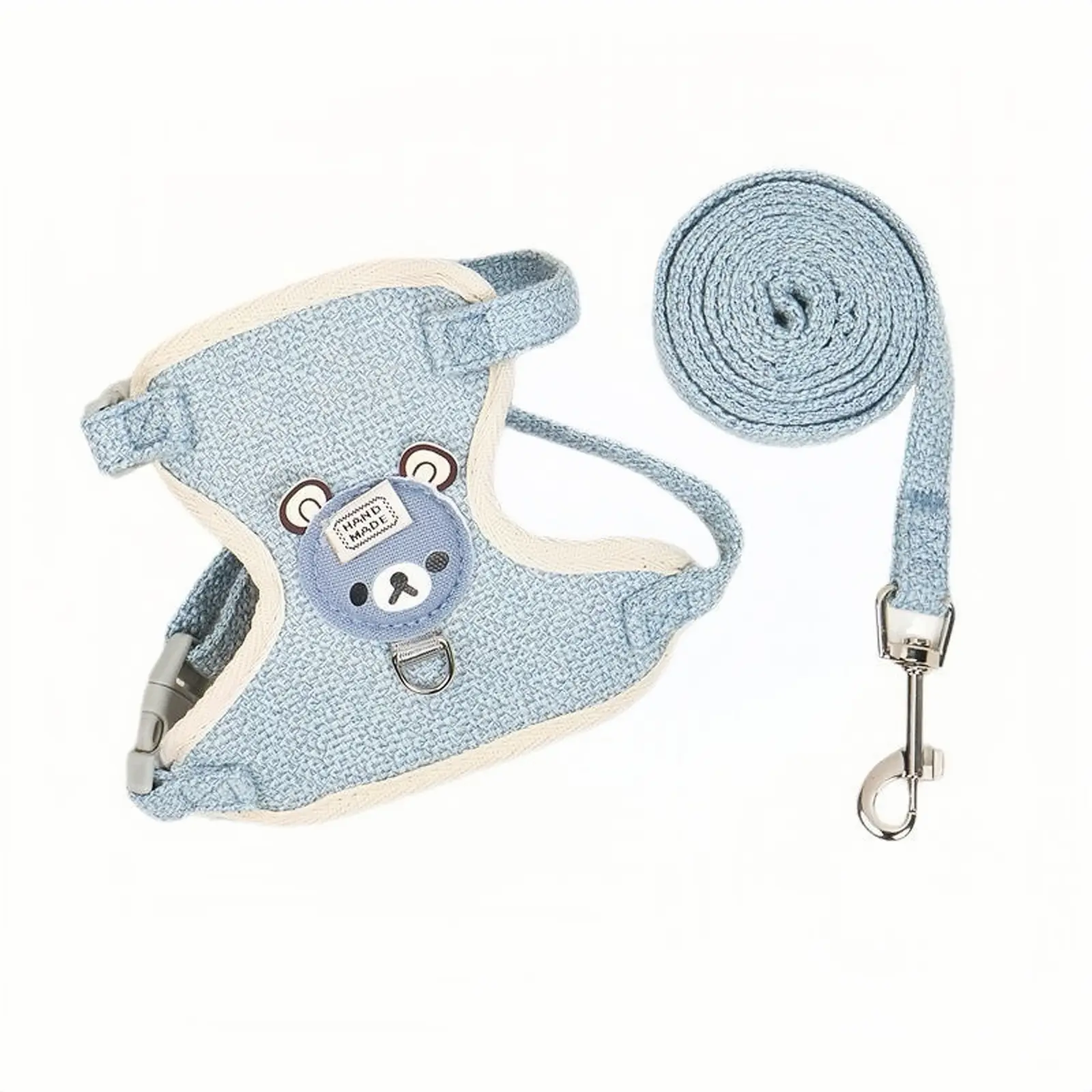 Mesh Vest Pet Harness & Leash Set, Escape Proof Chest Strap for Cats, Teddy, Bichon & Small Rabbits