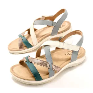 Earth Leather Strap Sandals - Sterling Earth Leather Strap Sandals - Sterling