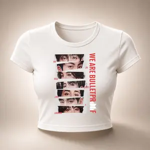 Arirang Bulletproof Tour 2026 Baby Tee, RM Jin Suga Jimin Jungkook Graphic Tee, K-Pop Fan Outfit