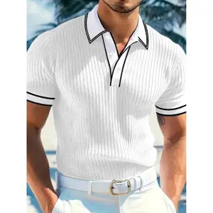 Men's Short Sleeve Shirt in Decorative Fabric, Perfect for Business Casual and Formal Occasions, Regular Fit Ideal for Work(Sheet)