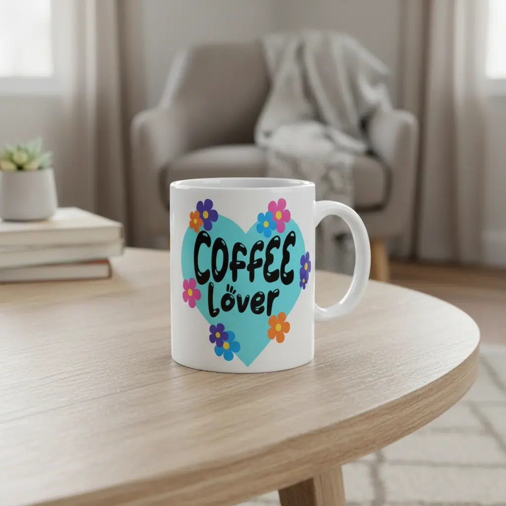 Coffee Lover Decorative Sticker for Smooth Tiles - UVDTF Decal