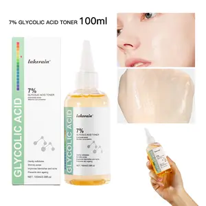 Moisturizing 7% Glycolic Acid Toner, 2 Counts Gentle Exfoliating Facial Toner for Face, Pore Minimizing, Hydrating Moisturizer, for Smooth, Clear & Radiant Skin, Suitable for Men & Women