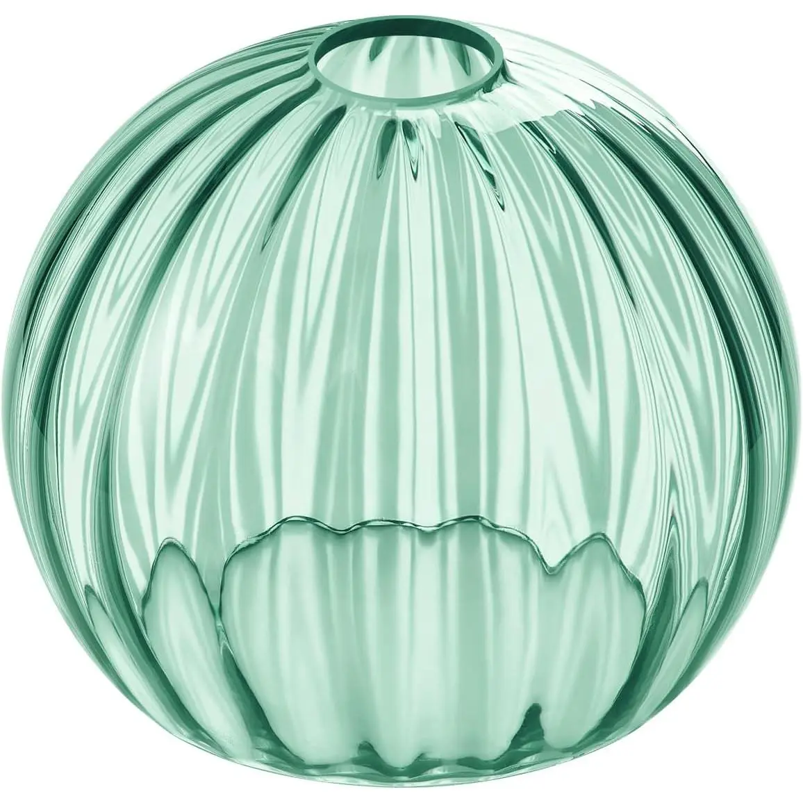 Clear Glass Shade,Replacement Globe & Cover for Lighting Fixture, 8" Diameter, Replacement with 1.65 Inch Fitter for Wall Lamps Chandeliers or Ceiling Light (2, 8Inch - Green Glass)