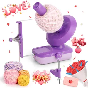 Electric Yarn Winder for Crocheting-Automatic Crochet Yarn Ball Winder for  Neat Cakes-Stepless Speed with  Tension, -Free Knitting  for Seniors with  Hands()