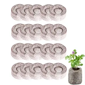 20PCS/1Pack Plant Starting Soil Block Absorbent Breathable Quick Seeding Non Woven Grow Plugs Garden Supplies Garden Nursery Supply