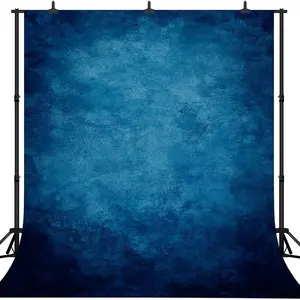 1PC,2D Flat Photography Backdrop Retro Blue Art Texture Background Cloth Professional Studio Portrait Product Shooting Backdrop High - Density Flocking Non - reflective Photo Live Background Decorative