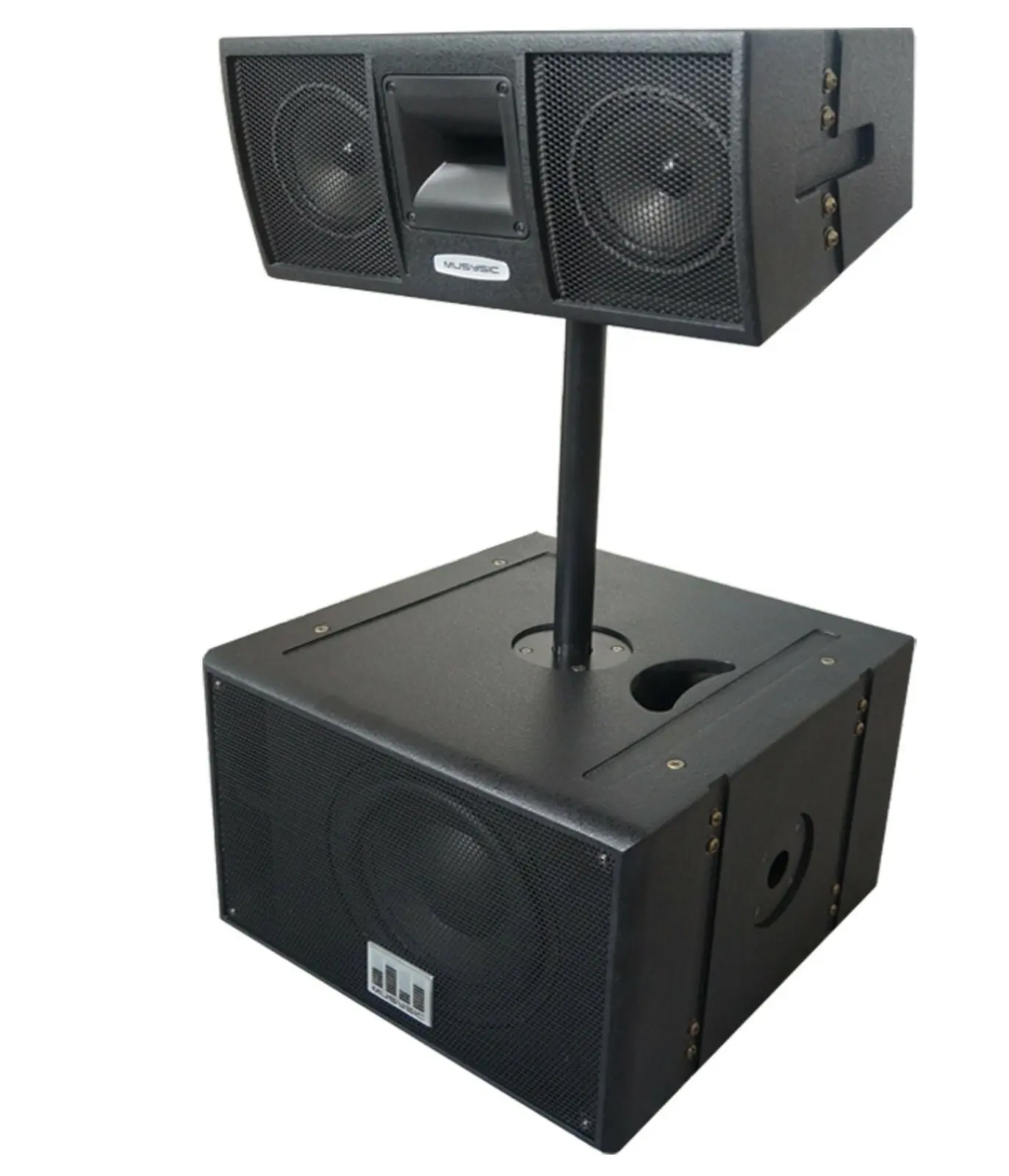Professional Line Array Active 4000W 15" Base with 2x8" Speaker System MU-P158LA