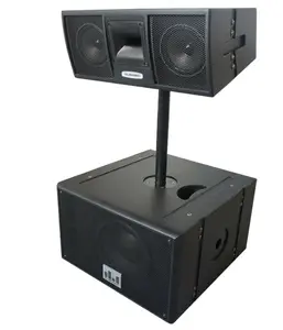 Professional Line Array Active 3000W 12" Base with 2x8" Speaker System MU-P128LA