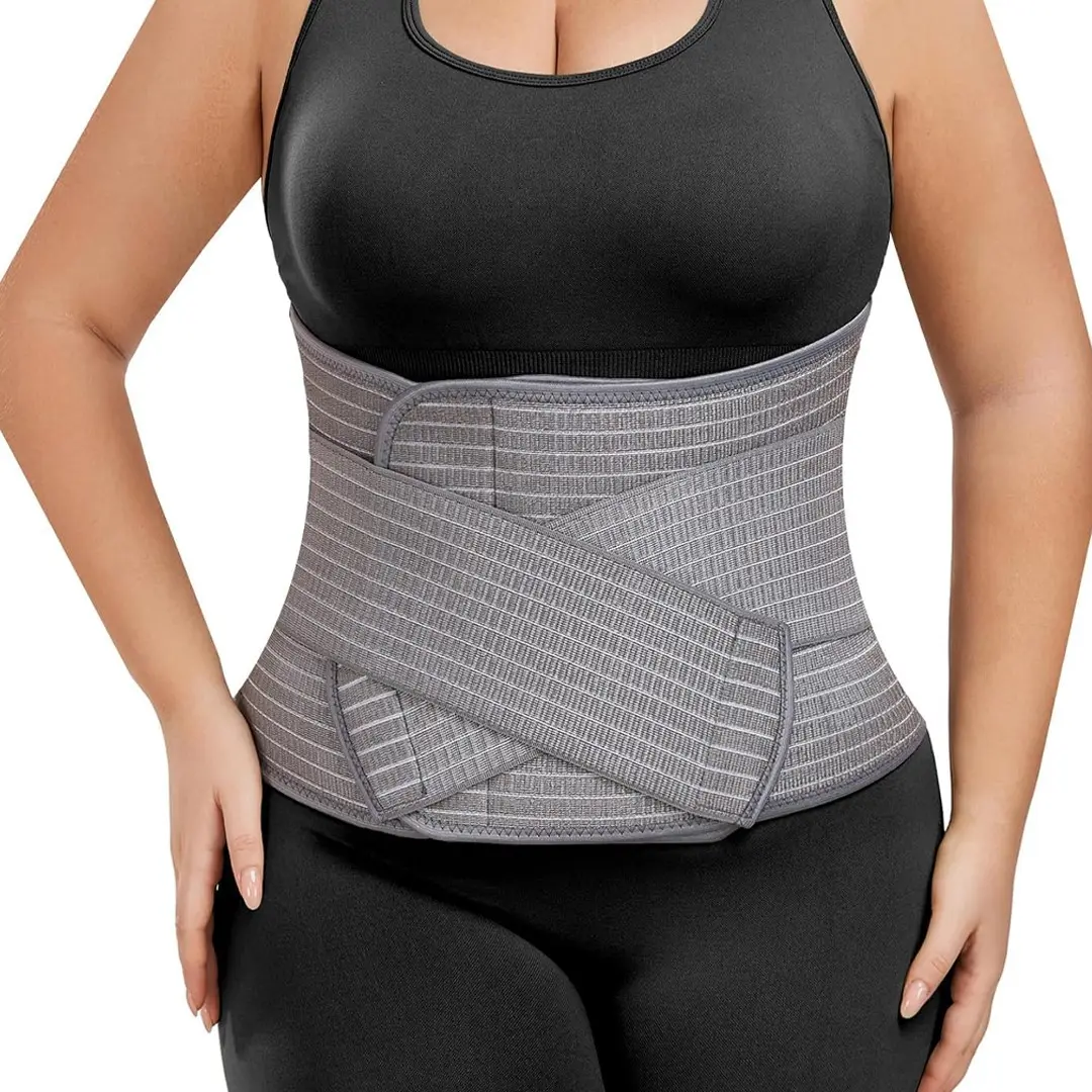 New Postpartum Belly Binder, Waist Support + High-Density Bamboo Fiber, Adjustable Abdominal Binder, C-Section Recovery Belt, Pelvic Band, Shapewear