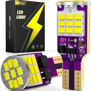 Nilight 921 912 T15 906 922 W16W 3020 27SMD 6500K Xenon White LED Bulbs (Pairs)